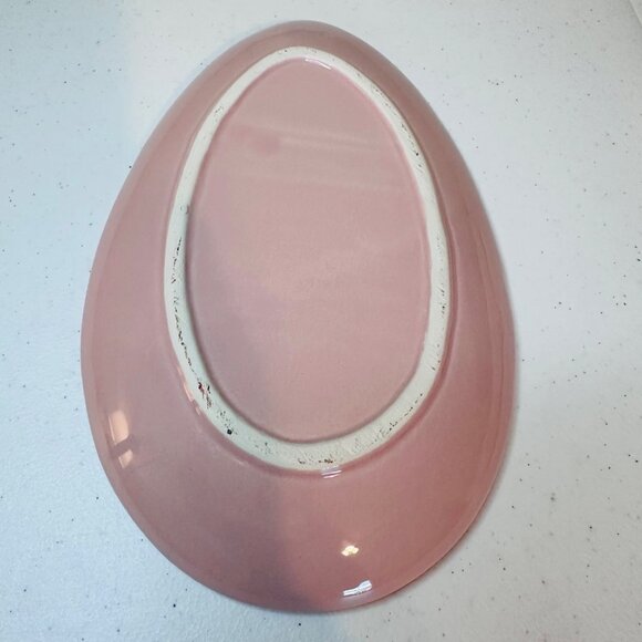 Set of Easter plates serving dishes pink and white Easter bunny Easter Egg decor - Picture 10 of 11